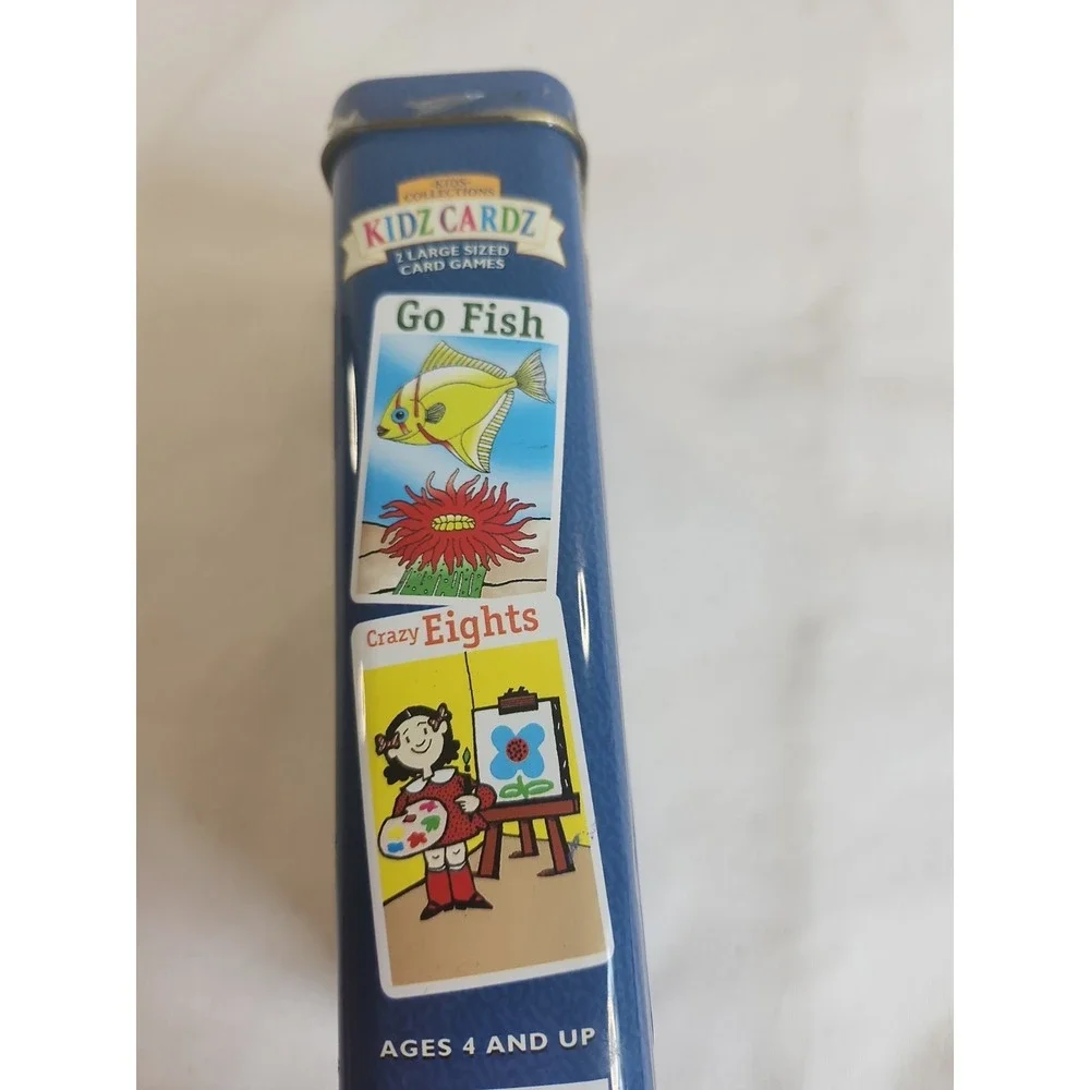 2001 Cardinal Kids Collections Kids Card Games Go Fish &‎ Crazy Eights In A Tin